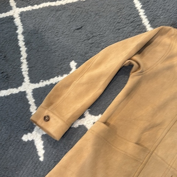 Amazon Camel Faux Suede Button Up Jacket - Picture 5 of 7